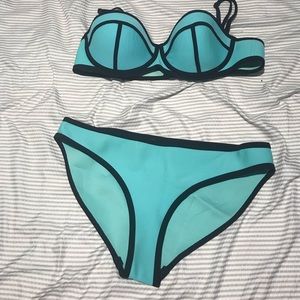 Triangl Turquoise Two piece bikini